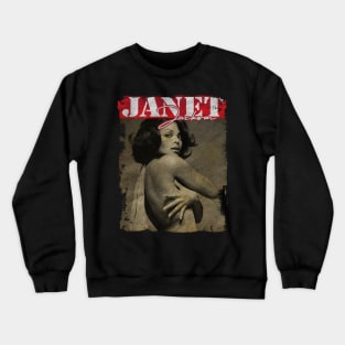 TEXTURE ART- JANET JACKSON IS QUEEN Crewneck Sweatshirt